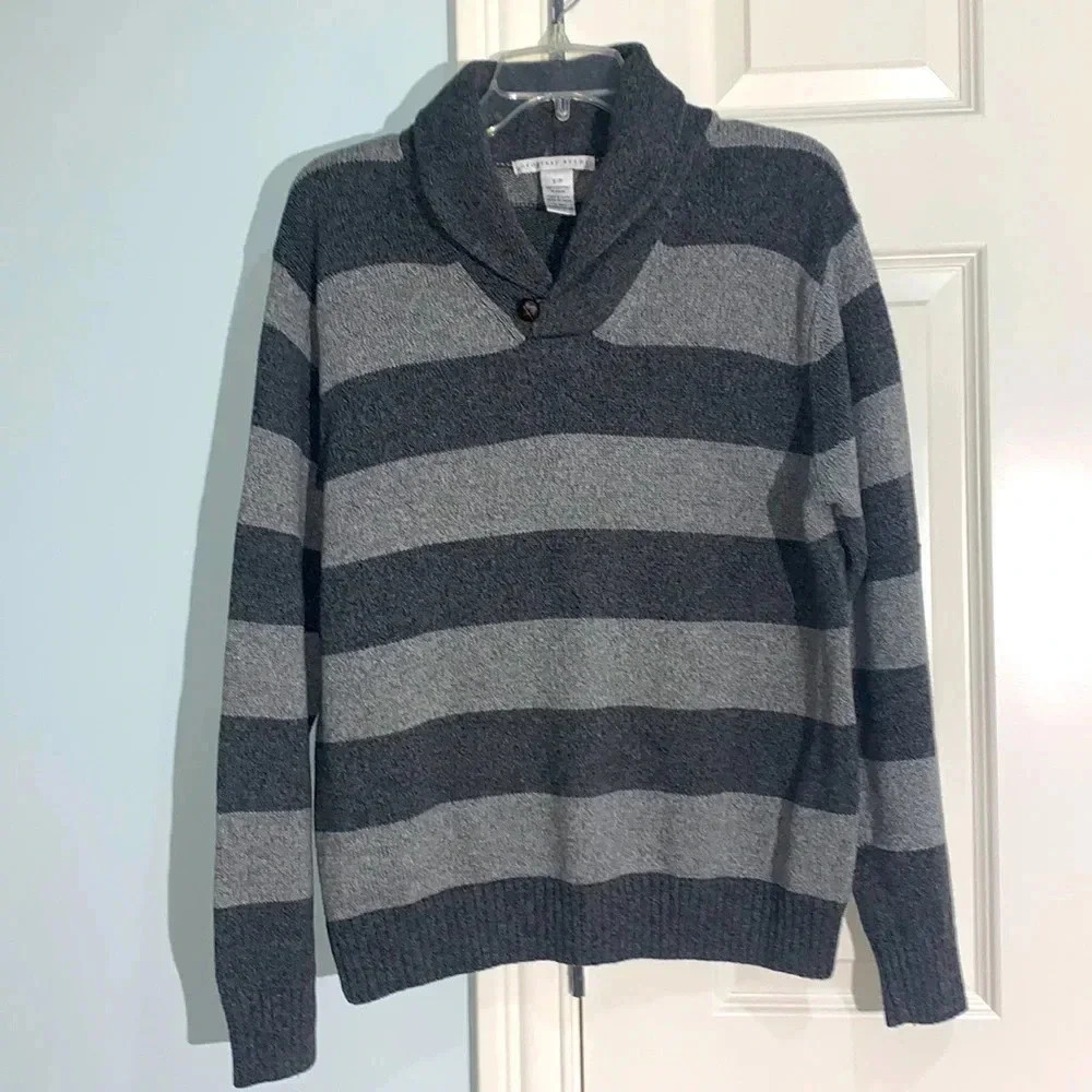 Geoffrey Beene  Long Sleeve Shawl Collar Sweater size SP